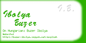 ibolya buzer business card